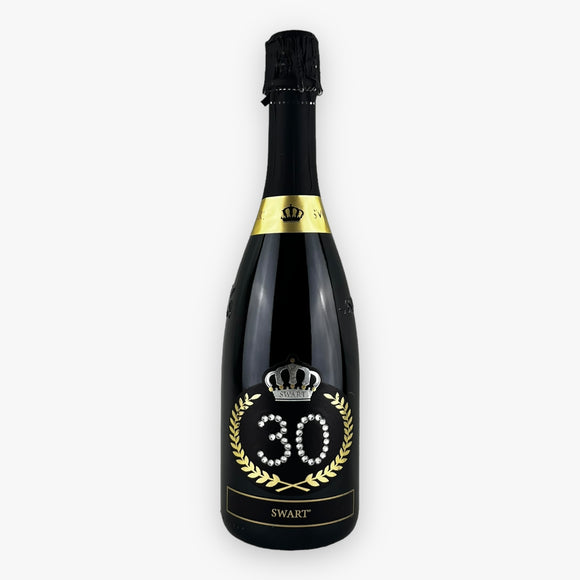 Bottiglia Compleanno 30- Spumante 0,75L con Scritta in Cristalli - Swart Italia