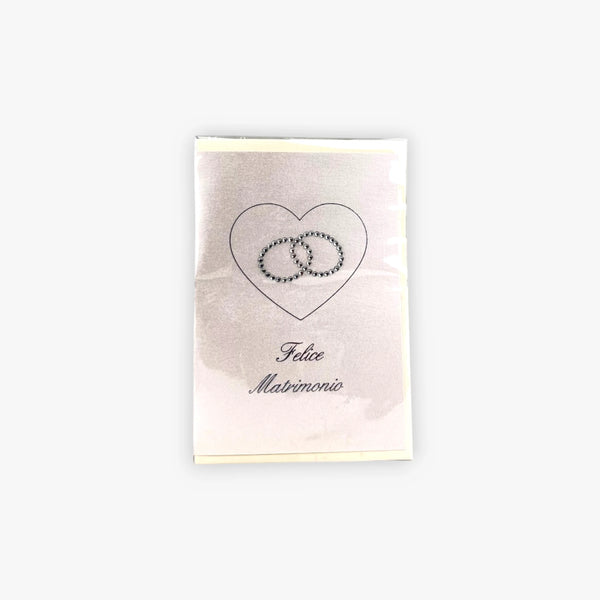 Biglietto Auguri Con Cristalli | Felice Matrimonio Fedi Swart - Swart Italia