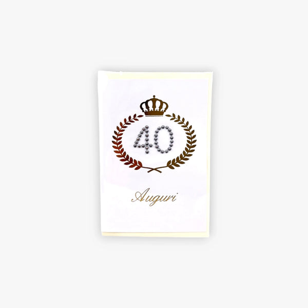 Biglietto Auguri Con Cristalli | Compleanno  Swart - Swart Italia