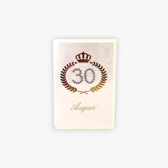 Biglietto Auguri Con Cristalli | Compleanno  Swart - Swart Italia
