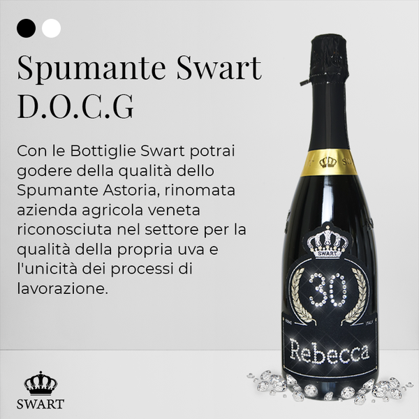 COMPLEANNO (BLACK) - Personalizza Nome ed Età del Festeggiato - Swart Italia