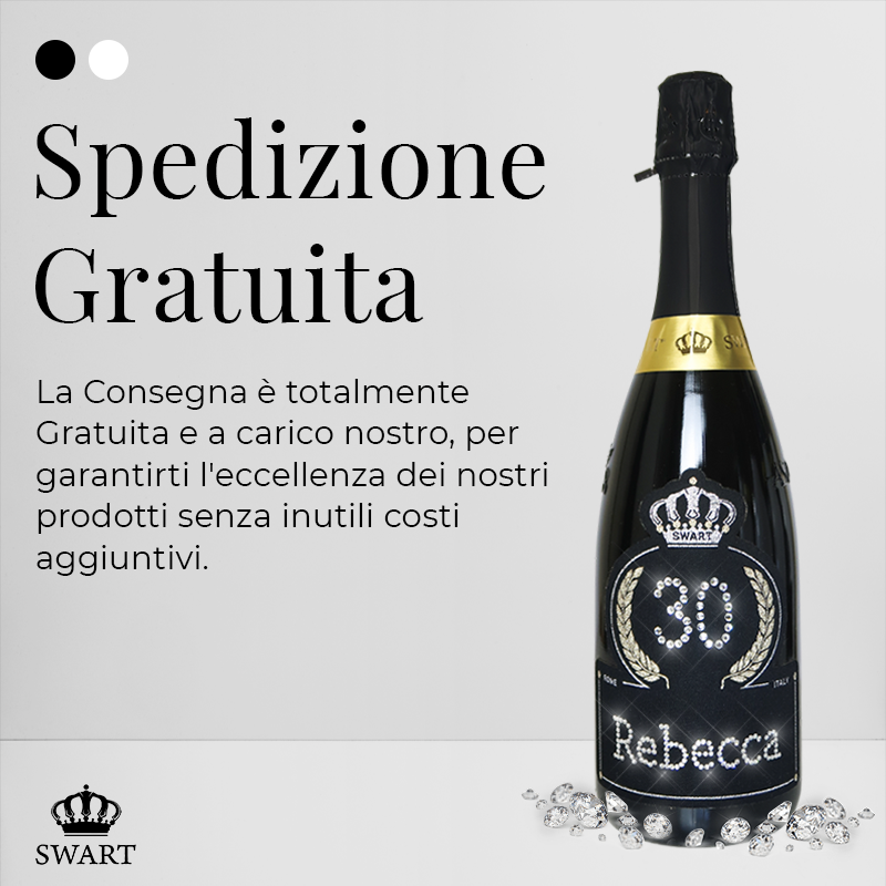 COMPLEANNO (BLACK) - Personalizza Nome ed Età del Festeggiato - Swart Italia