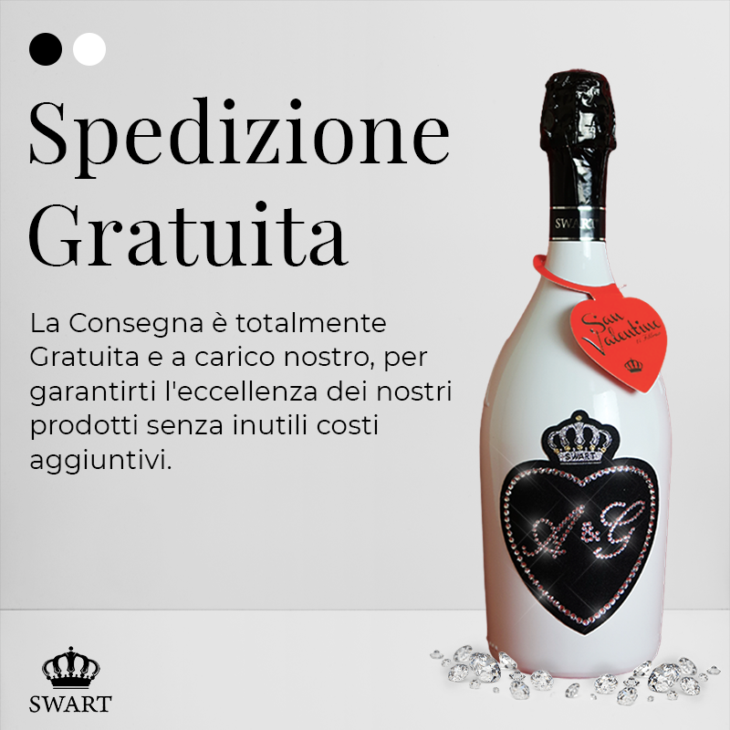 CUORE (WHITE) - Personalizza Iniziali Innamorati - Swart Italia